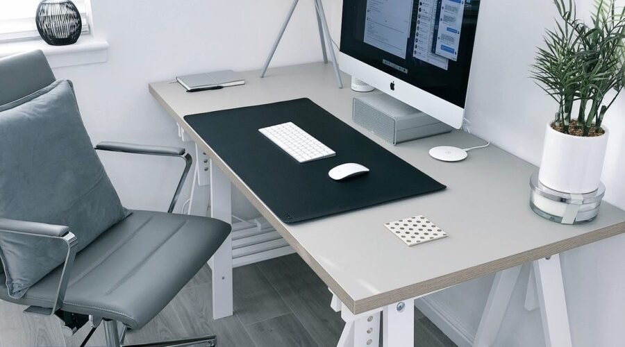 Work From Home, Desk, Set-up