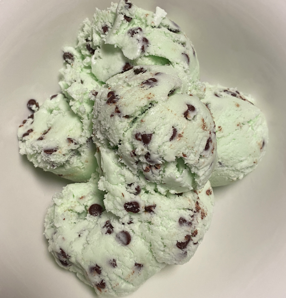Mint Chocolate Chip Homemade Ice Cream